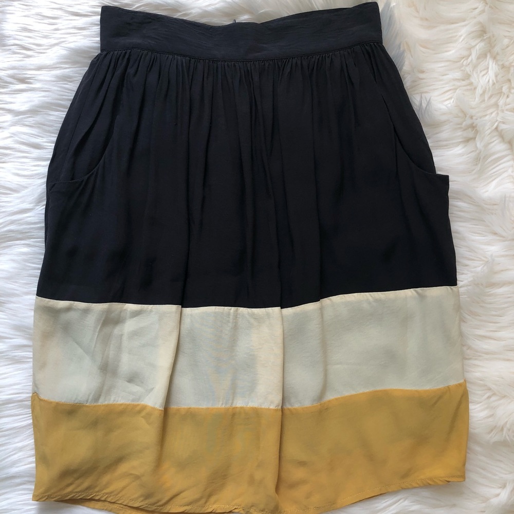 Color block skirt